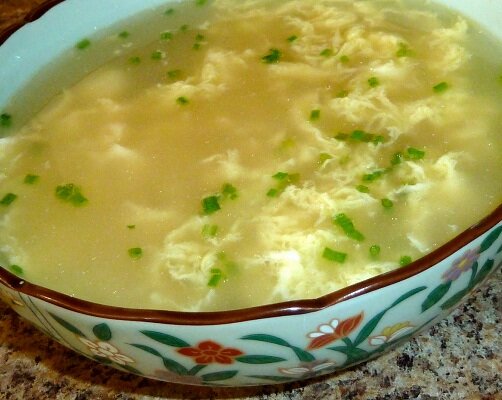 Рецепт лёгкого яичного супа